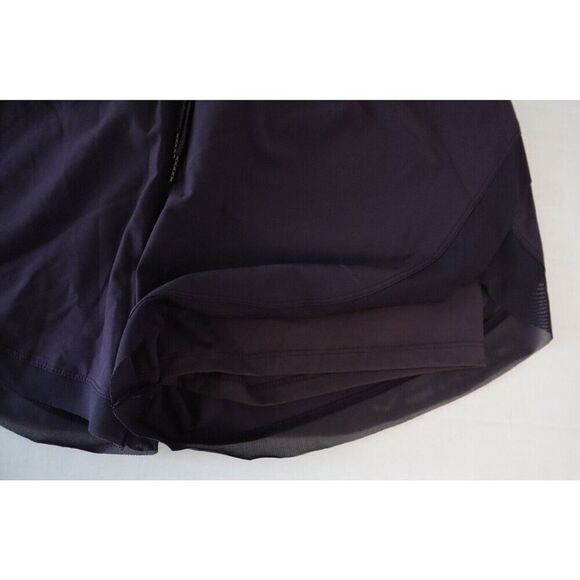 Halara Women's Sz L Purple Play It My Way Drawstring Contrast Mesh 2-in-1 Shorts - Picture 7 of 10